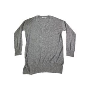 Vince Sweater Women Size XS Gray V-Neck Wool Polyester Cashmere Casual C38-28